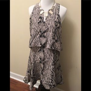 Parker lizard print dress XS 0 2